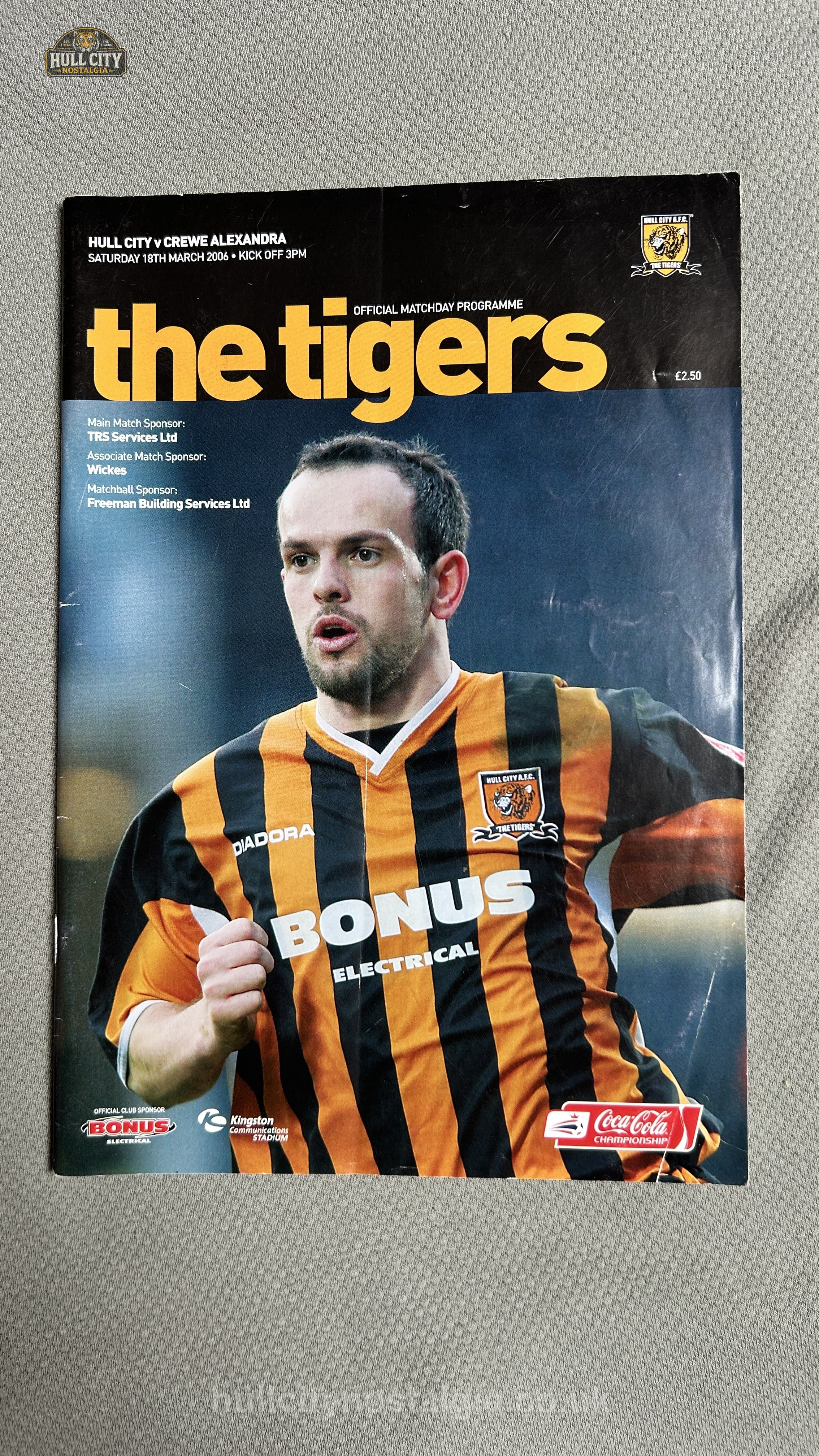 Hull City v Crewe Alexandra programme cover