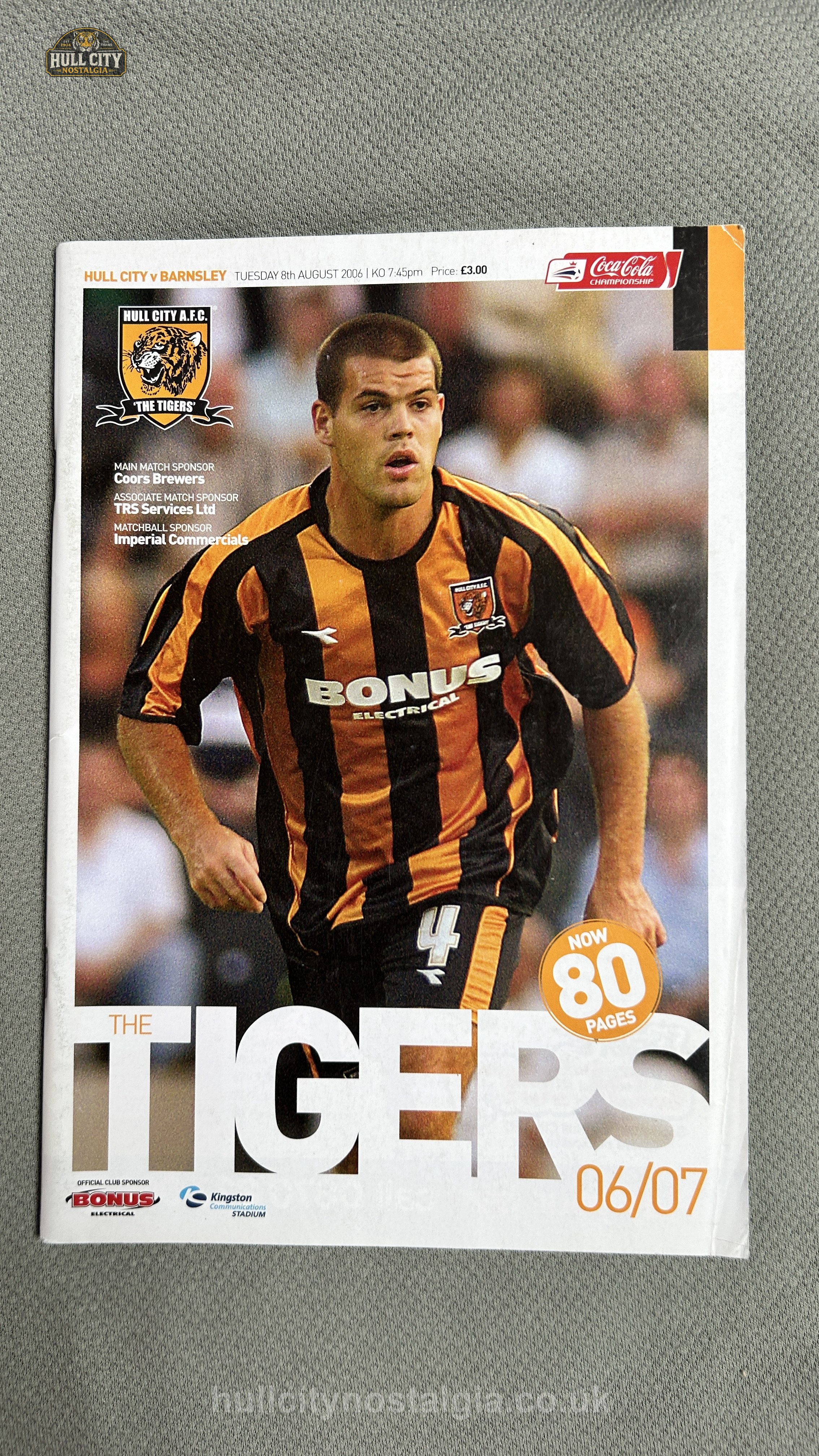 Hull City v Barnsley programme cover