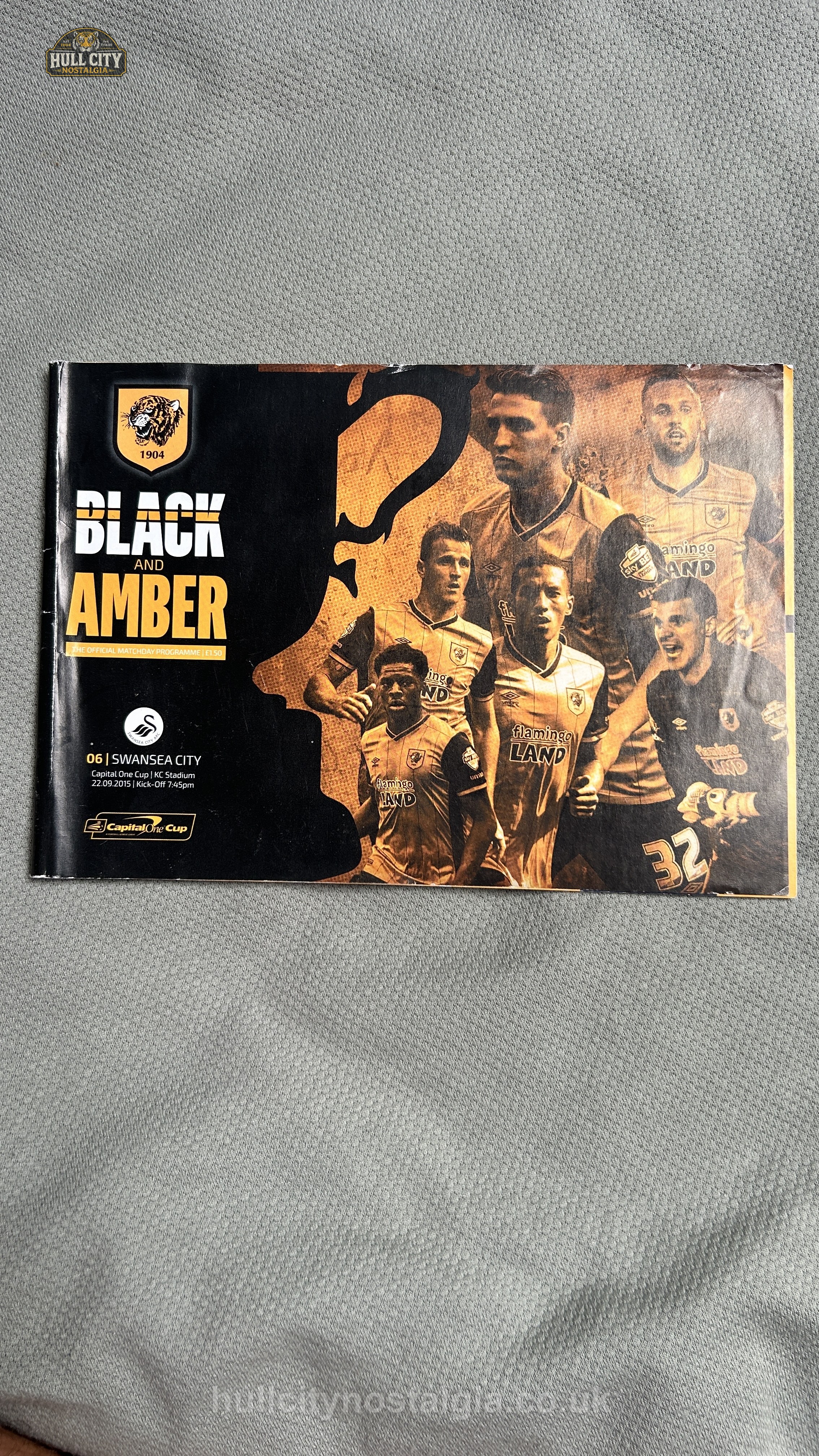 Hull City v Swansea City programme cover