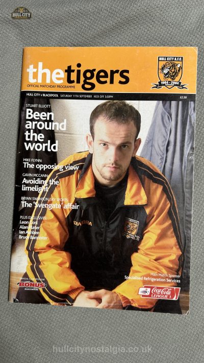 Hull City v Blackpool programme cover