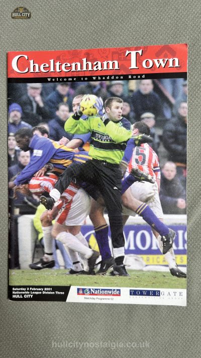 Cheltenham Town v Hull City programme cover