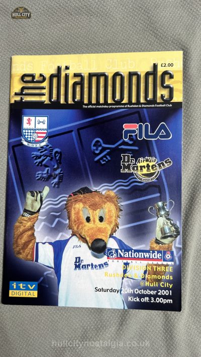 Rushden & Diamonds v Hull City programme cover