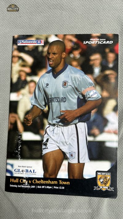 Hull City v Cheltenham Town programme cover