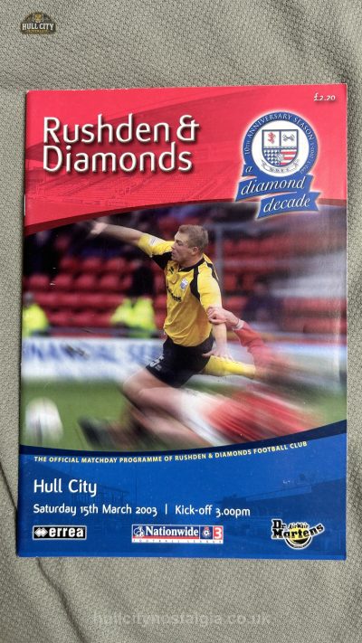 Rushden & Diamonds v Hull City programme cover