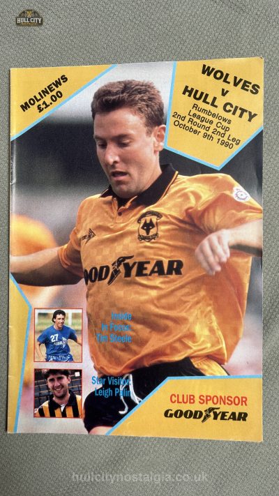 Wolverhampton Wanderers v Hull City programme cover