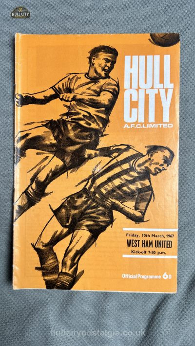 Hull City v West Ham United programme cover