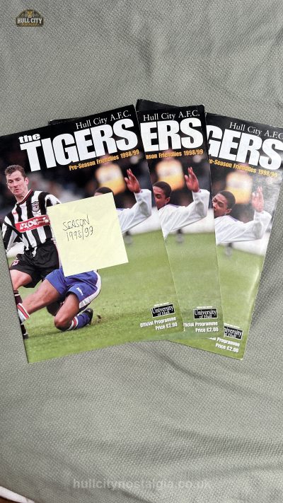 Hull City v Multiple opponents (bundle) programme cover