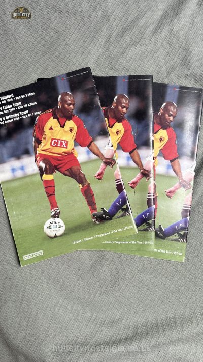 Multiple opponents v Hull City programme cover