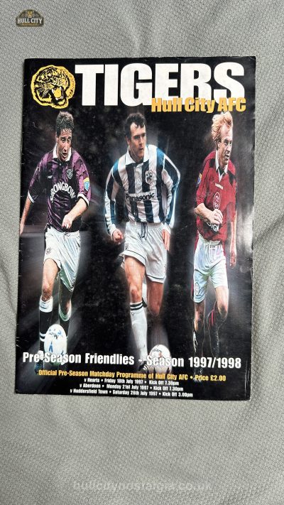 Hull City v Multiple (Hearts / Aberdeen / Huddersfield) programme cover